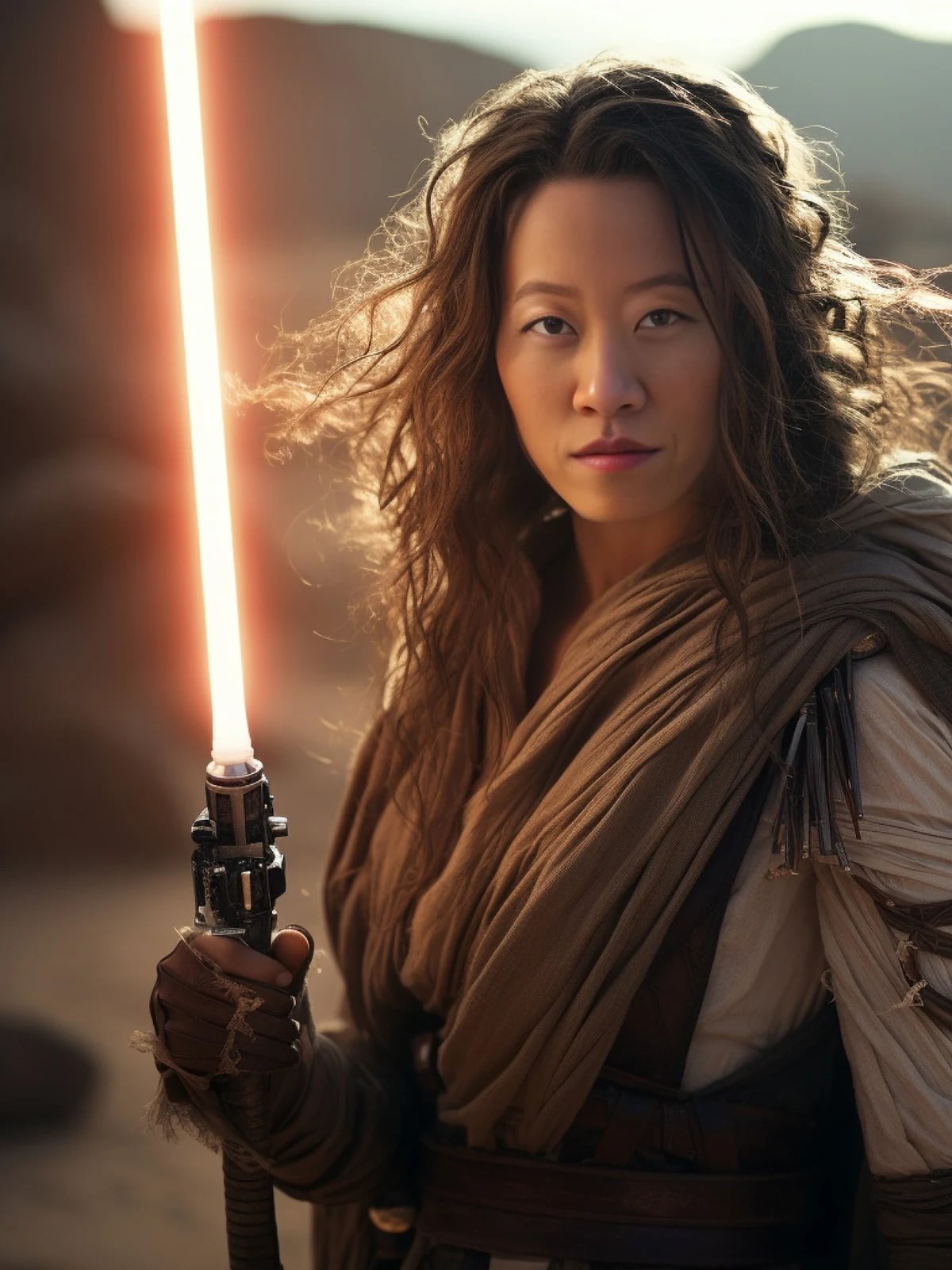 Guest reimagined as a desert warrior — Saga style